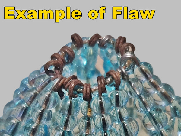 CLEARANCE FLAWED Chandelier Bead Light Bulb GLS Multi Pastel Colour Glass Cover Sleeve Lampshade Alternative Beaded