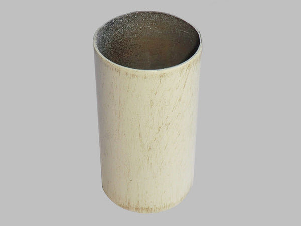 65 mm x 34 mm Brushed Ivory & Gold Chandelier Candle Drips Metal Bulb Cover Sleeve Tubes 2