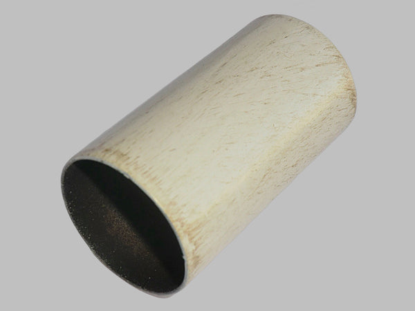 65 mm x 34 mm Brushed Ivory & Gold Chandelier Candle Drips Metal Bulb Cover Sleeve Tubes 4