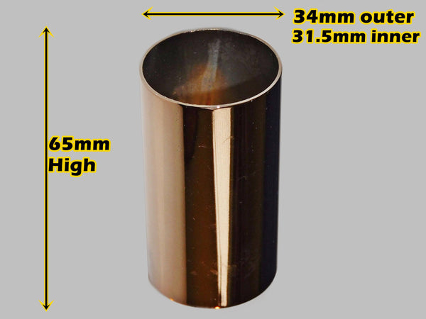 65 mm x 34 mm Copper Chandelier Candle Drips Metal Light Pendant Bulb Cover Antique Style Sleeve Tubes 1