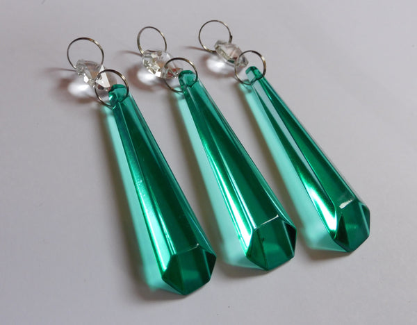 24 Mixed Sea Glass Colour Chandelier Cut Glass Crystals Drops Christmas Tree Decorations Droplets Beads 5