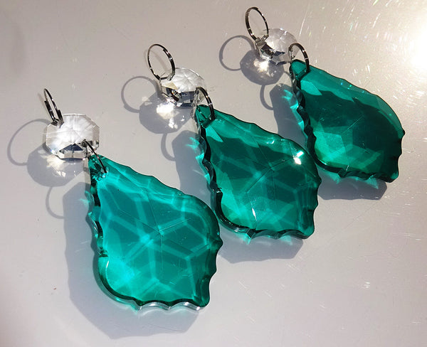 24 Mixed Sea Glass Colour Chandelier Cut Glass Crystals Drops Christmas Tree Decorations Droplets Beads 6