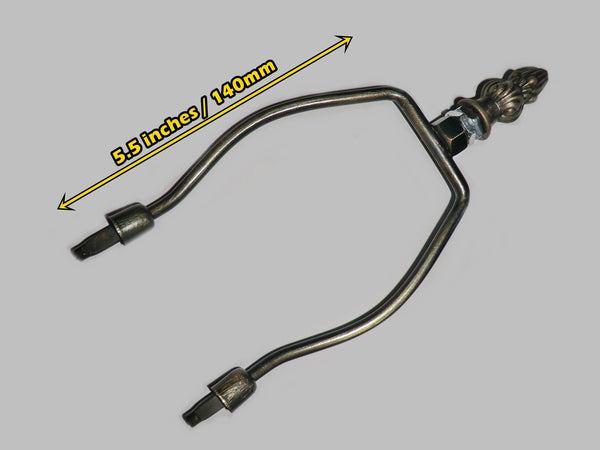 5.5 inch Harp Shade Carrier Gimble Holder For Tiffany Lamp Base Light Shade Antique Style 1