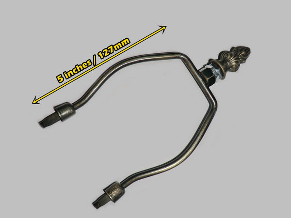 5 inch Harp Shade Carrier Gimble Holder For Tiffany Lamp Base Light Shade Antique Style 1