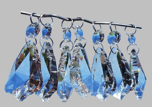 12 Clear 50mm 2" Bell Chandelier Glass Crystals Beads Droplets Garden Window Decorations 8