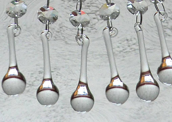 Clear Glass Orbs 53 mm 2" Chandelier Crystals Droplets Beads Drops Transparent 3