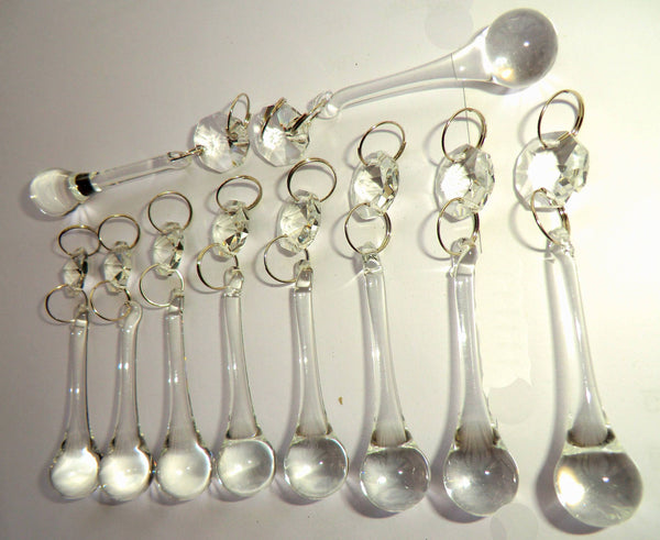 Clear Glass Orbs 53 mm 2" Chandelier Crystals Droplets Beads Drops Transparent 9