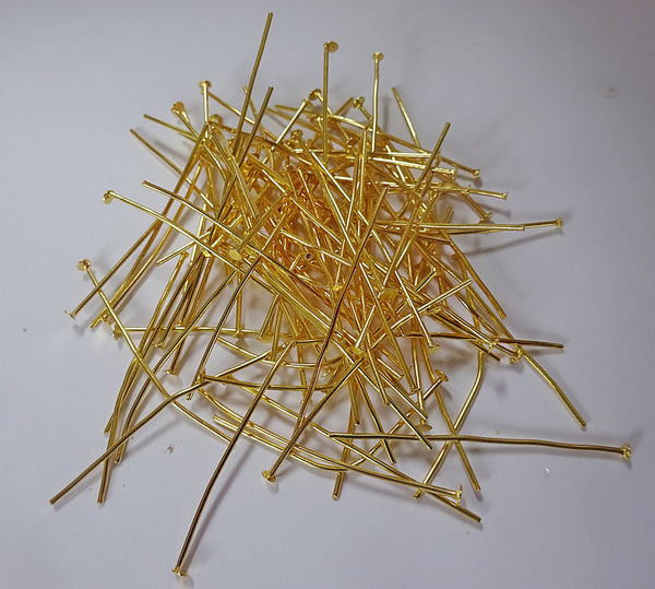 00 x 38mm 1.5 inch Headed Pins in Brass Gold for Chandelier Links for Glass Droplets Crystals Beads Drops 4