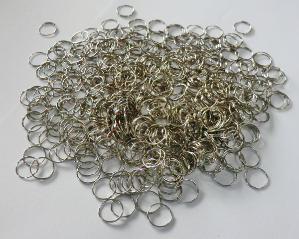 250 Chrome Silver Chandelier 14mm Rings Links for Droplets Crystals Drops 3
