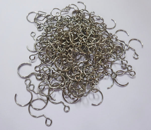 160 Chrome 18mm 0.7 inch Silver Metal Chandelier S-Shape Hooks for Droplets Beads Crystals Drops 4