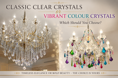 Clear or Colourful Chandelier Crystals?