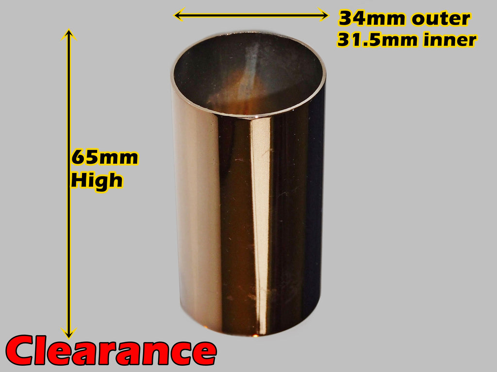CLEARANCE 65 mm x 34 mm Copper Chandelier Candle Drips Metal Light Pendant Bulb Cover Antique Style Sleeve Tubes