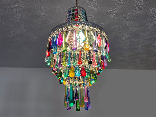 Unique Maximalist 4-Tier Chandelier Pendant Light 9" x 15" Customisable 3