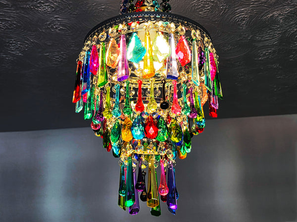 Unique Maximalist 4-Tier Chandelier Pendant Light 9" x 15" Customisable 12