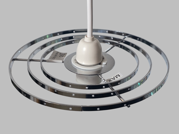Chrome Compact Hallway Chandelier Pendant Frame Make Your Own Unique Waterfall Light 7.5" 11