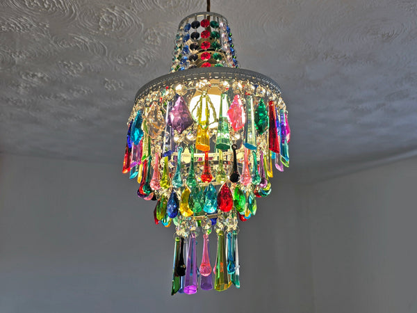 Unique Maximalist 4-Tier Chandelier Pendant Light 9" x 15" Customisable 13