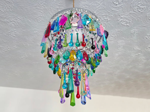 Unique Maximalist 4-Tier Chandelier Pendant Light 9" x 15" Customisable 14