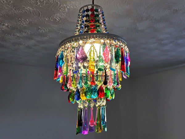 Unique Maximalist 4-Tier Chandelier Pendant Light 9" x 15" Customisable 15
