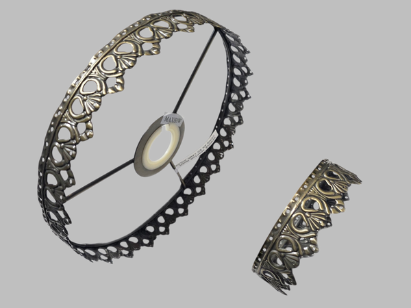 Bronze Two Tier Chandelier Frame Lampshade Make Your Own Ceiling Light Lamp Pendant