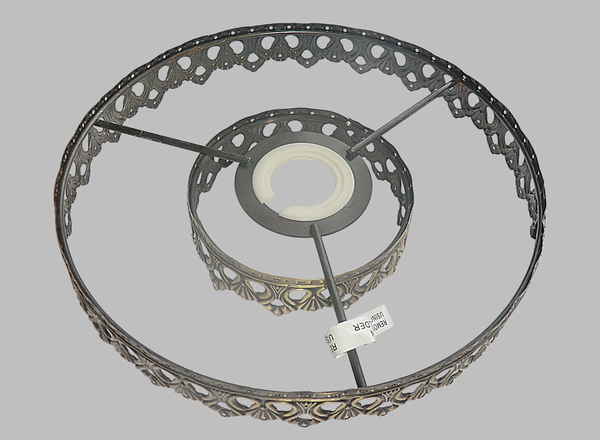 Bronze Two Tier Chandelier Frame Lampshade Make Your Own Ceiling Light Lamp Pendant