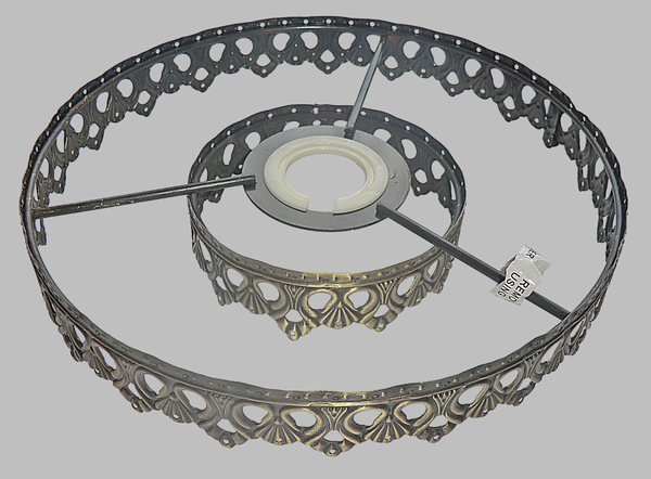 Bronze Two Tier Chandelier Frame Lampshade Make Your Own Ceiling Light Lamp Pendant