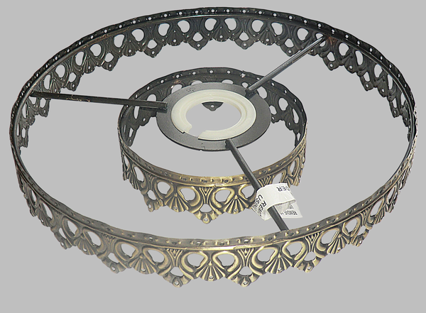 Bronze Two Tier Chandelier Frame Lampshade Make Your Own Ceiling Light Lamp Pendant