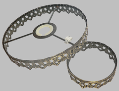Bronze Two Tier Chandelier Frame Lampshade Make Your Own Ceiling Light Lamp Pendant