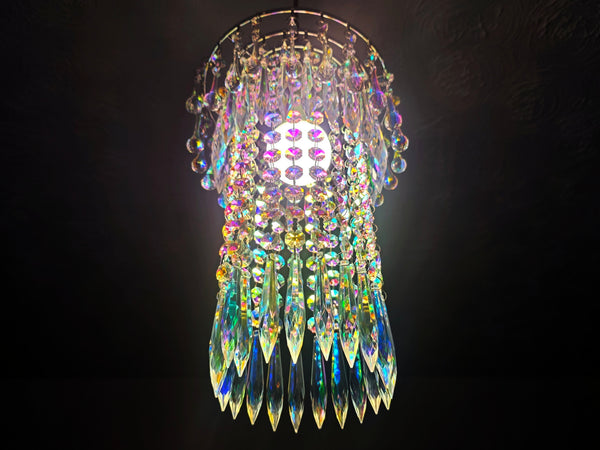 Unique Waterfall Chandelier Pendant Light Aurora Borealis 7.5" x 12" Customisable 8