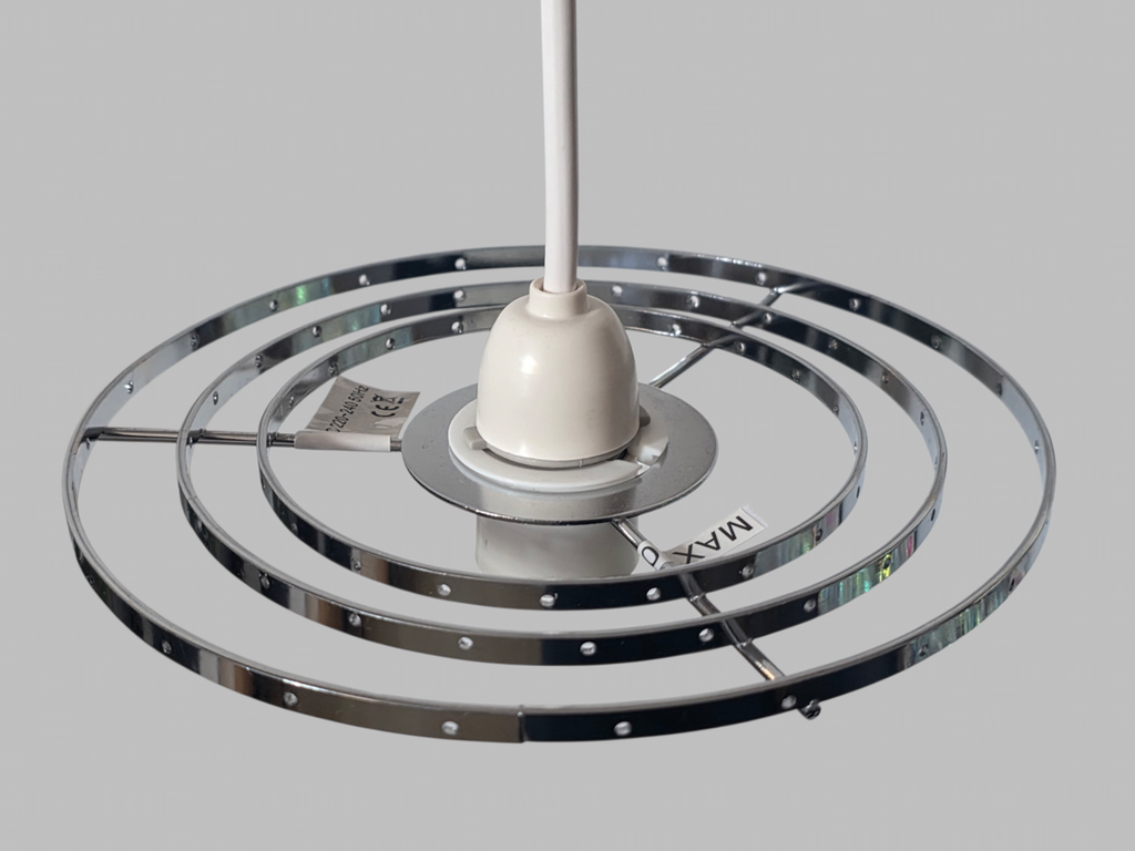 Chrome Compact Hallway Chandelier Pendant Frame Make Your Own Unique Waterfall Light 7.5" 1