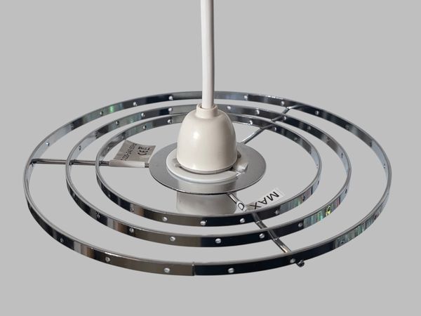 Chrome Compact Hallway Chandelier Pendant Frame Make Your Own Unique Waterfall Light 7.5" 1