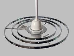 Chrome Compact Hallway Chandelier Pendant Frame Make Your Own Unique Waterfall Light 7.5"