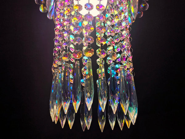 Unique Waterfall Chandelier Pendant Light Aurora Borealis 7.5" x 12" Customisable 16