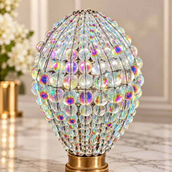 Chandelier Light Newton GLS Bulb Cover Sleeve Aurora Borealis AB Glass Beaded Lampshade Alternative 8