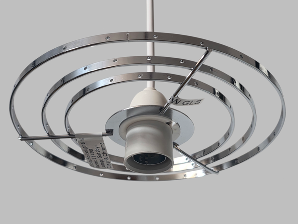 Chrome Compact Hallway Chandelier Pendant Frame Make Your Own Unique Waterfall Light 7.5" 12