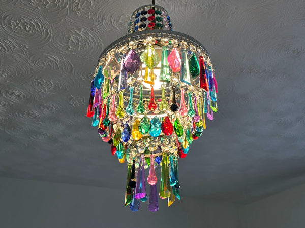 Unique Maximalist 4-Tier Chandelier Pendant Light 9" x 15" Customisable 10
