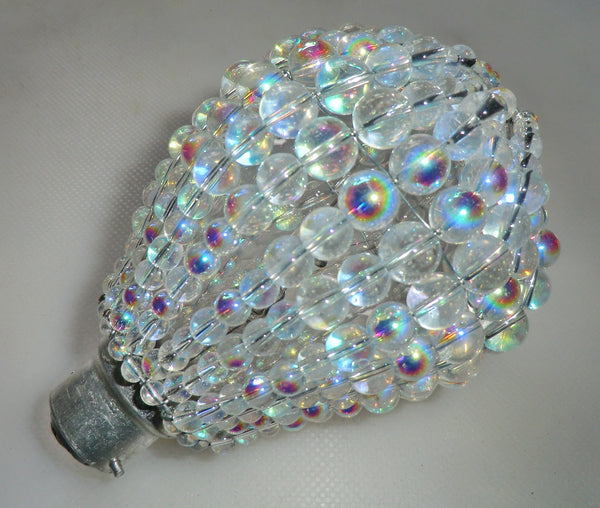 Chandelier Light Newton GLS Bulb Cover Sleeve Aurora Borealis AB Glass Beaded Lampshade Alternative 5