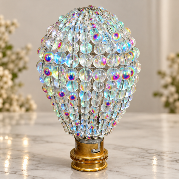 Chandelier Light Newton GLS Bulb Cover Sleeve Aurora Borealis AB Glass Beaded Lampshade Alternative 18