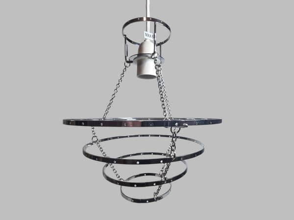 Classic Chrome 4-Tier Chandelier Pendant Frame Make Your Own Unique Light 9" x 10" 10