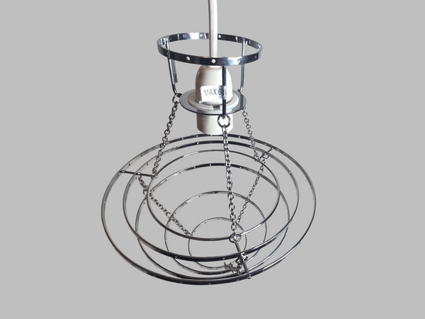 Classic Chrome 4-Tier Chandelier Pendant Frame Make Your Own Unique Light 9" x 10" 12