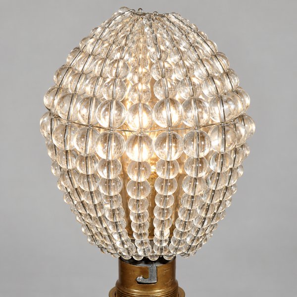 Chandelier Bead Light Bulb Newton Shape GLS Clear Glass Cover Sleeve Lampshade Alternative Beaded 8