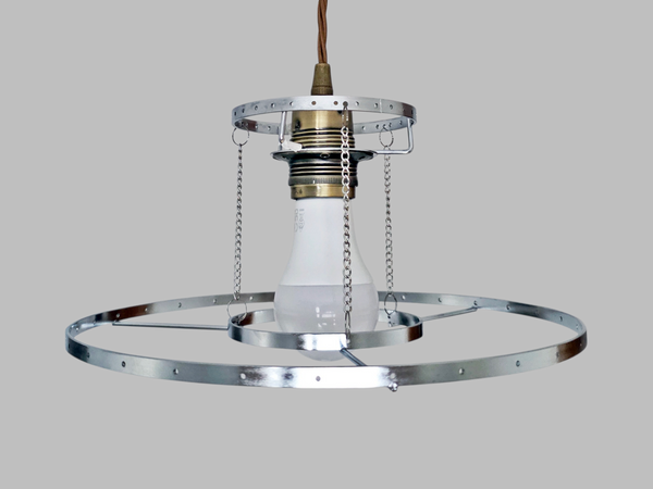 Chrome 2-Tier Crown Chandelier Pendant Frame Make Your Own Unique Light 11" Di 5