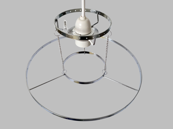 Chrome 2-Tier Crown Chandelier Pendant Frame Make Your Own Unique Light 11" Di 11