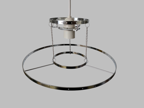 Chrome 2-Tier Crown Chandelier Pendant Frame Make Your Own Unique Light 11" Di 15