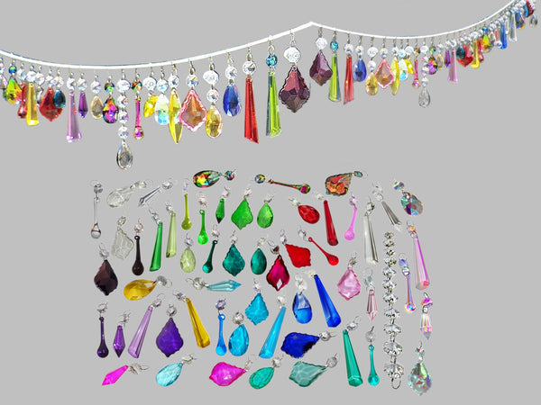 Pick Any 24 Cut Glass Chandelier Crystals Beads Droplets Sun Catcher Decorations Light Parts