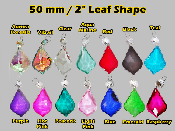 Pick Any 24 Cut Glass Chandelier Crystals Beads Droplets Sun Catcher Decorations Light Parts