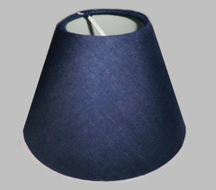 Navy Dark Blue Clip On Candle Lampshade 5.5" for Chandelier or Light Fitting or Wall Lamp Shade Retro
