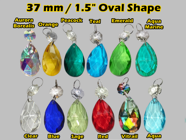 Pick Any 24 Cut Glass Chandelier Crystals Beads Droplets Sun Catcher Decorations Light Parts