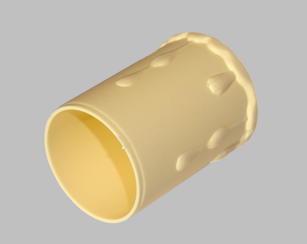 50 mm x 38 mm Chandelier Candle Drips Cream Plastic Light Pendant Bulb Cover Antique Style Sleeve Tubes