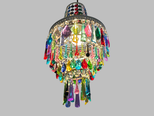 Unique Maximalist 4-Tier Chandelier Pendant Light 9" x 15" Customisable 2