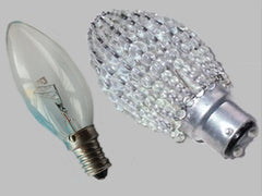 Chandelier Bead Light Candle Bulb Clear Glass Cover Sleeve Lampshade Alternative Beaded